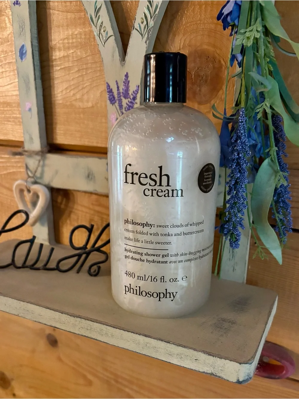Philosophy 3 in 1 Fresh Cream Body Wash Shower Gel Shampoo Bubble Bath 16oz NEW